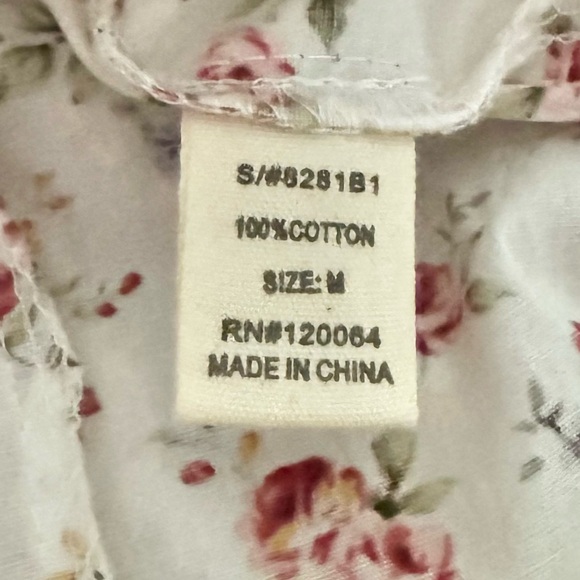 MIND CODE floral corset zipper front with peplum top - Picture 4 of 4